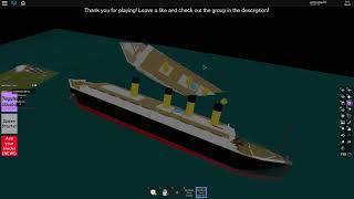 The Legendary RMS Titanic sinks in ROBLOX!