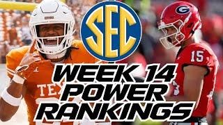 Week 14 SEC Power Rankings - Tier List Ranking | Georgia, Texas, Tennessee, and Who?