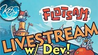 Livestream w/ Juwdah from Pajama Llama! - Flotsam (from 2019-09-27) (Waterworld City Building Game)