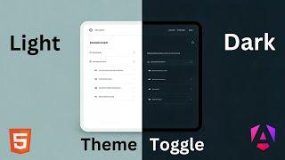 Angular Dark/Light Mode Switching: A Step-by-Step Guide| Angular18 | Html | SCSS