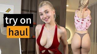 [4K] Micro Bikini Try-On Haul  Dress Review