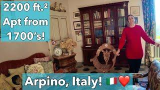 ️ Step Into History: Tour a 1700's Gem in Arpino, Italy!   Just €235K!