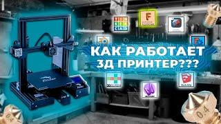 Как работает 3д принтер ???