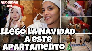 VLOGMAS11 Decoremos juntoscompras para la nevera,me cambian las cortinas de la habitación