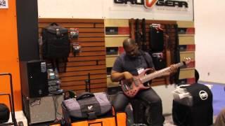 Andrew Gouche solo jam at the Gruv Gear NAMM booth ~ Part 2