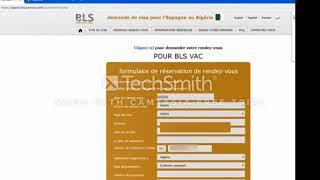 Script  BLS SPAIN VISA ALGÉRIE