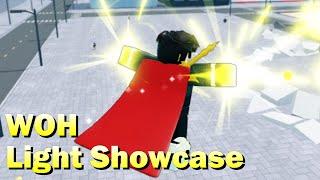 New Legendary Power! Light Showcase | World Of Heroes | ROBLOX