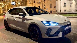 CUPRA LEON FACELIFT 2024 - NIGHT drive in the city (COOL AMBIENT lights) eTSI