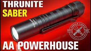 ThruNite Saber incredibly bright AA flashlight Full Review