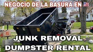 Negocio de botar basura en Estados Unidos #junkremoval #dumpsterrental #unlatinoxelmundo