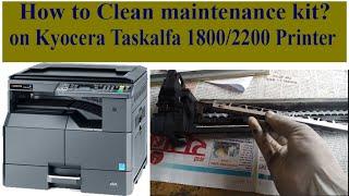 How to clean maintenance kit on kyocera printer?|| kyocera taskalfa 1800 maintenance kit cleaning||