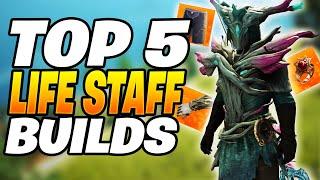 TOP 5 BEST LIFE STAFF BUILDS! New World Aeternum Life Staff Build Guide