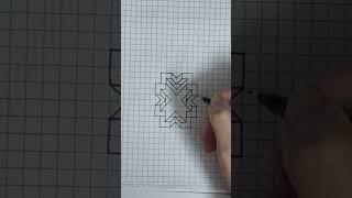 Colorful Geometric Drawing | Easy Grid Art Design#GeoArtStudio #GeometricDrawing