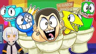 RAINBOW FRIENDS, Pero son SKIBIDI TOILET?! | ChuyMine REACCIONA a Hornstromp en Español