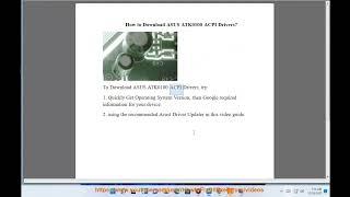 Download ASUS ATK0100 ACPI Drivers for Windows (2024 updated)