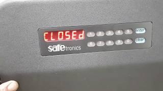 SAFEtronics  M  как поменять код на сейфе. Капризный сейф. Инструкция через видео