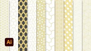 Shutterstock top 10 selling geometric pattern designs | Adobe Illustrator