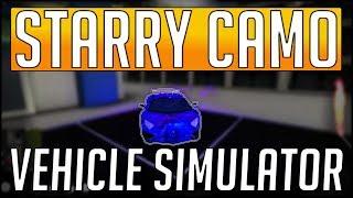 Vehicle Simulator | HOW TO GET THE STARRY CAMO! | Vehicle Simulator Ex Hoc Mundo!