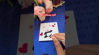Cute texture art using tissue paper/ cute panda texture art#youtubeshorts#shorts#viralshorts#diy