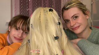 ASMR| Brushing and Styling Your Hair! (with my sister)