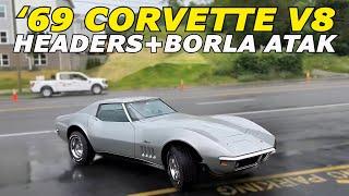 1969 Chevy Corvette V8 Exhaust Sound w/ Headers & Borla Atak!