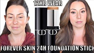 NEW DIOR FOREVER SKIN PERFECT FOUNDATION STICK +12HR WEAR TEST |