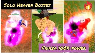 DESTROYING ALL HEAVEN BOSSES  (Solo Lvl 750 Android) | Dragon Ball Z Final Stand