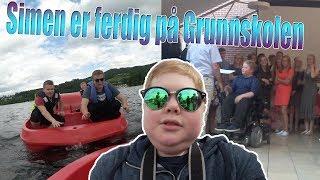 Simen er ferdig på Grunnskolen (Kræsjer med båt)