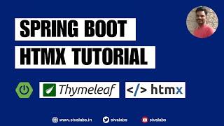 Spring Boot Thymeleaf HTMX Tutorial