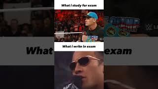 what I study in exam vs what I write