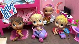 NEW Baby alive crib life dolls Morning routine ️