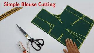 Blouse Cutting and Stitching/Very Easy Simple Blouse Cutting and Stitching/4 Tucks Blouse Cutting