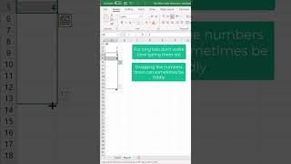 EXCEL TIP Quickly create a long list of numbers #shorts