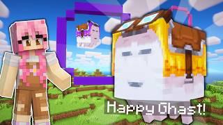 I Saved Happy Ghasts in Minecraft! (and made a Ghast race)