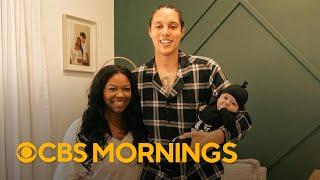 Brittney Griner and wife, Cherelle, celebrate first holiday season as a family with Bash