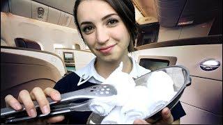 [ASMR] International First Class Flight Attendant (Soft Spoken)