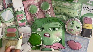 [️Paper diy️] INSIDE OUT 2 DISGUST Blind Bags  Skincare | Makeup | ASMR | Tutorial