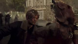 Resident Evil 4 Remake Village Fight (Hardcore) PS5