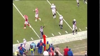 Miles Burris runs seam