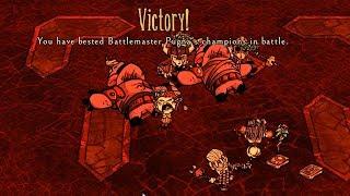 Don't Starve Together -  First time defeating RhinoceBros in forge