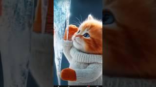 Симбочка Гуляет #зима #симбочкапимпочка #симба #котики #ai #ии #shorts #cat #kitten #cute #funny