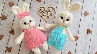 НЕСЛОЖНЫЙ ЗАЙЧИК ВЯЗАНЫЙ КРЮЧКОМcrochet bunnyHäschen häkeln