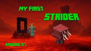 I CAUGHT My First STRIDER in Minecraft! – Ep27