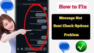 Not Sending Check Option Problem | Fix Messages Trouble Sending Problem |Message Not Sending Problem