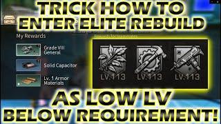 Lifeafter Bug How to Enter Elite Rebuild Below Level Requirement! Tips for Low lv!