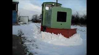 Schneepflug im Einsatz auf der Seppelbahn