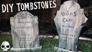 How to make Tombstones  DIY Halloween Props