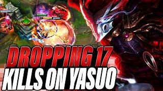 Dropping 17 KILLS on Yasuo in high elo!