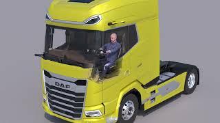 New Generation DAF trucks: driver comfort features highlighted