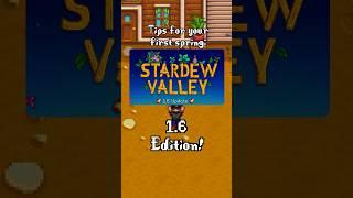 Tips For Your First Spring in Stardew Valley, 1.6 edition! #stardew #shorts
